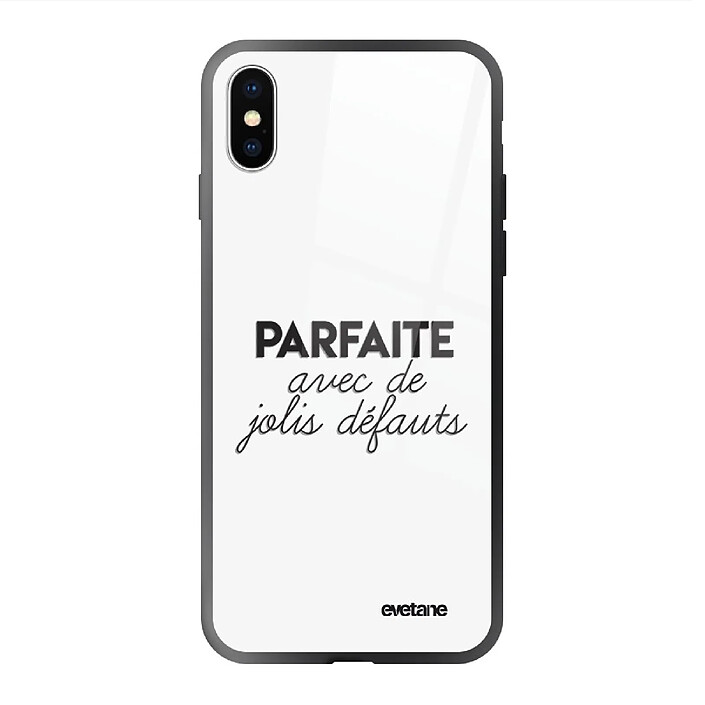Evetane Coque en verre trempé iPhone Xs Max Parfaite Avec De Jolis Défauts .