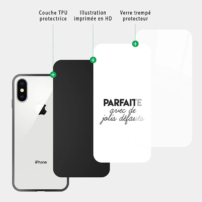 Acheter Evetane Coque en verre trempé iPhone Xs Max Parfaite Avec De Jolis Défauts .