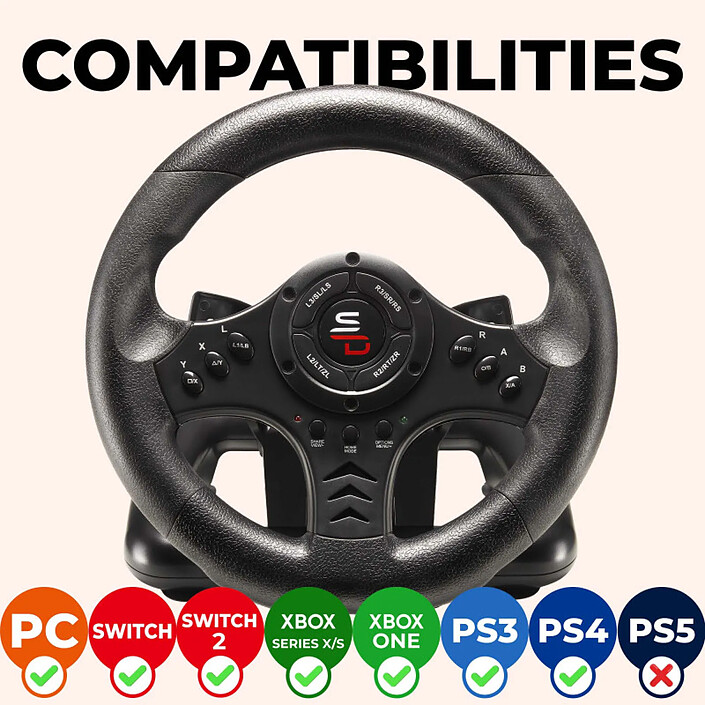Avis Superdrive Racing Wheel SV450
