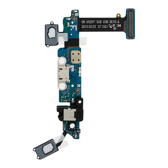 Avizar Nappe de charge avec prise Micro-USB + Micro + jack 3.5 pour Samsung Galaxy S6