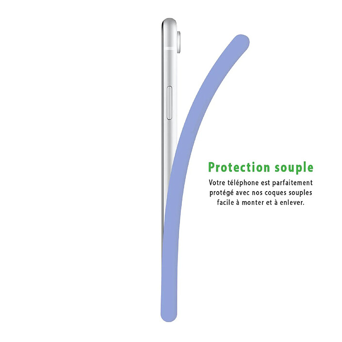 Acheter LaCoqueFrançaise Coque iPhone Xr Silicone Liquide Douce lilas Working girl .