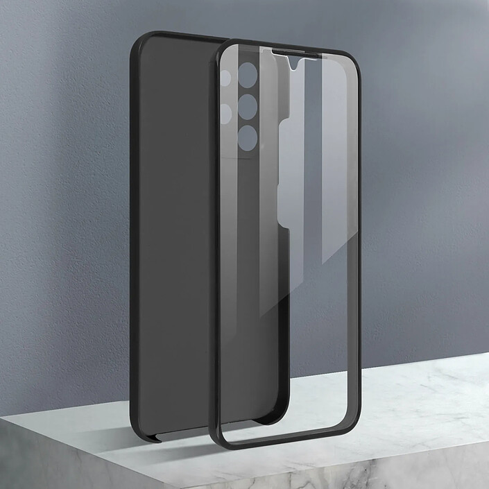 Avizar Coque pour Samsung Galaxy A32 Arrière Rigide et Avant Souple Noir pas cher