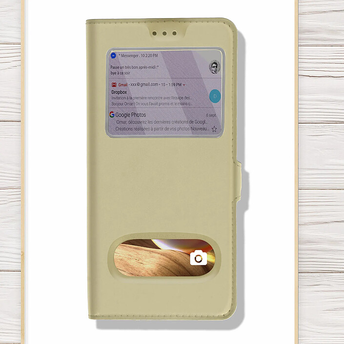 Avis Avizar Housse pour Samsung Galaxy A32 avec Double Fenêtre Support Vidéo