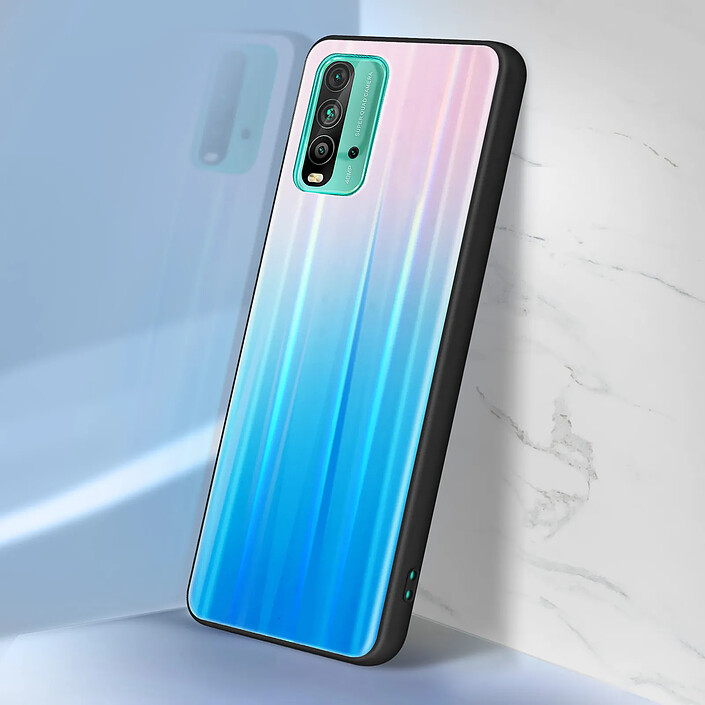 Acheter Avizar Coque pour Xiaomi Redmi 9T et Poco M3 Holographique Brillant Rose