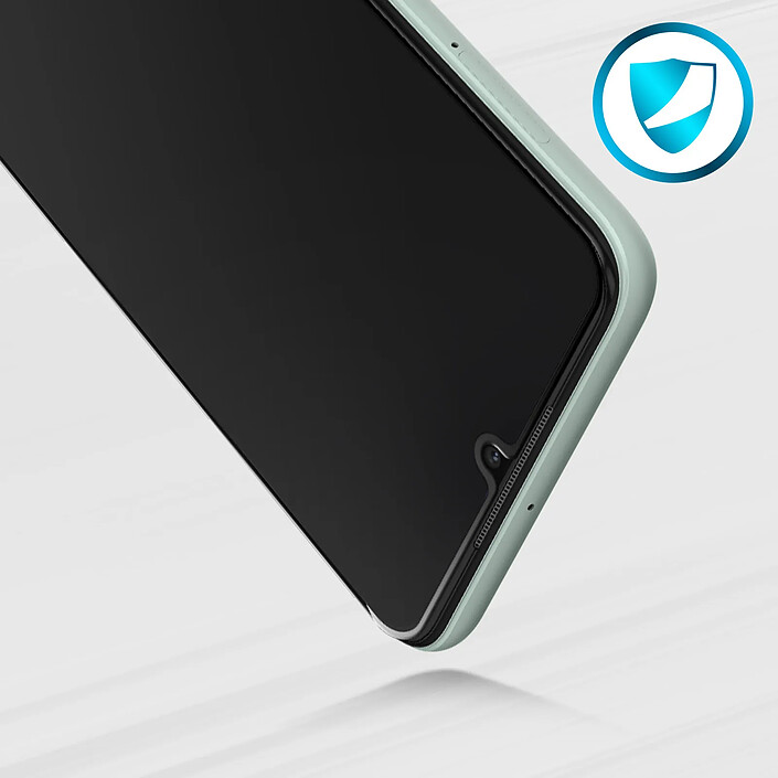 Avizar Film Samsung Galaxy A22 Verre Trempé 9H Biseauté Noir pas cher