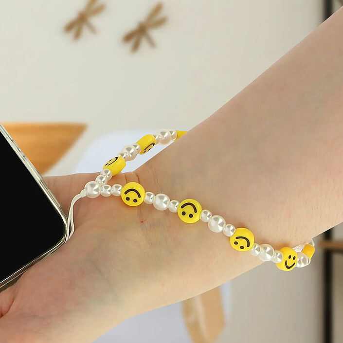 Acheter Avizar Bijou de Téléphone Bracelet à Perles, étoile et Smileys Collection Smile