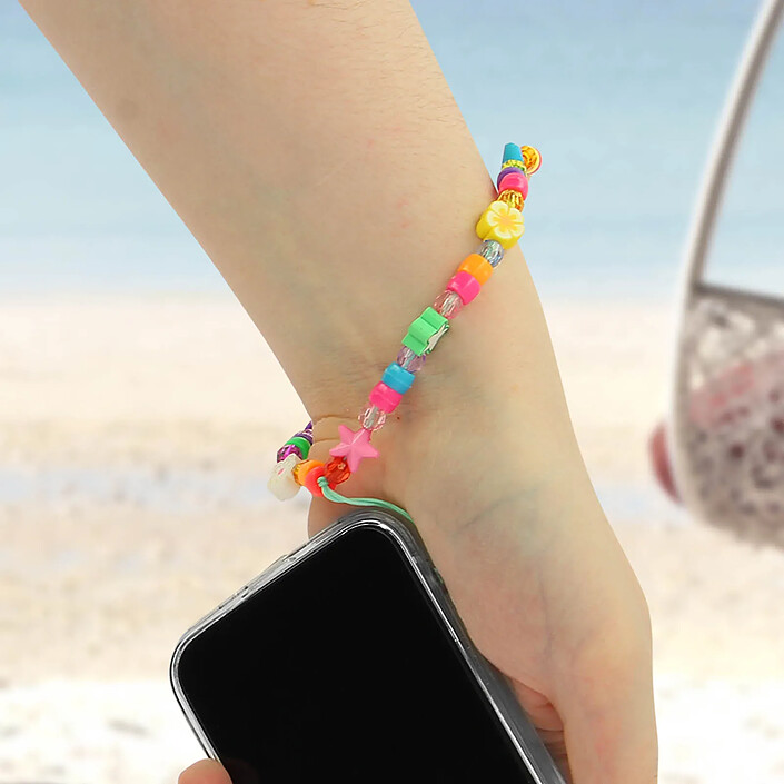 Acheter Avizar Bijou de Téléphone Bracelet à Perles et Étoiles Collection Summer Multicolore