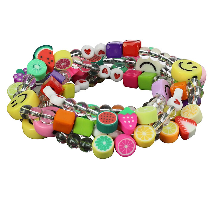 Avizar Bijou de Téléphone Collier Smiley et Fruits 110cm Collection Smile