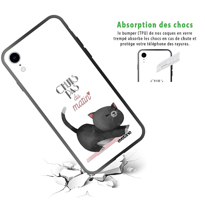 Avis Evetane Coque en verre trempé iPhone Xr Chuis pas du matin .