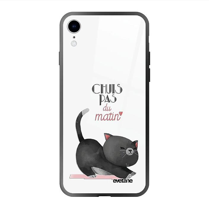 Evetane Coque en verre trempé iPhone Xr Chuis pas du matin .