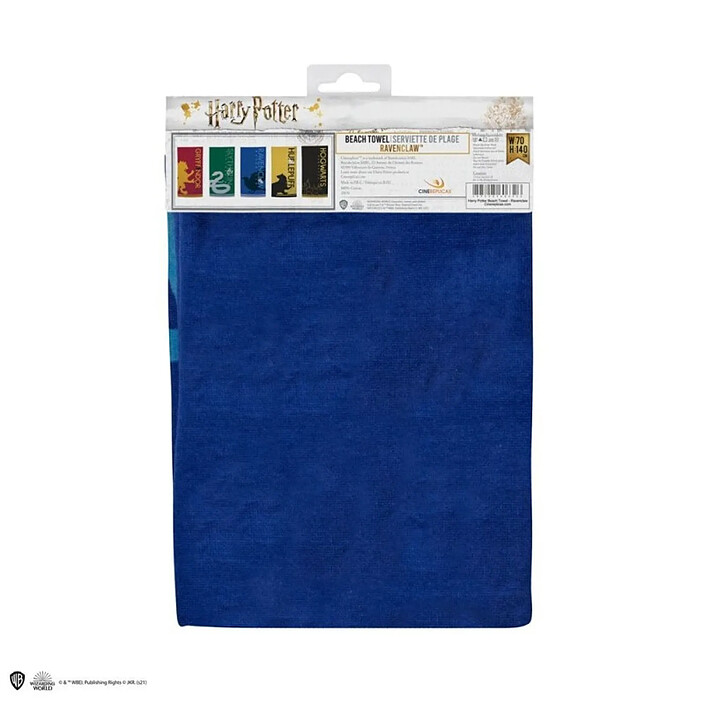 Harry Potter - Serviette de bain Ravenclaw 140 x 70 cm pas cher