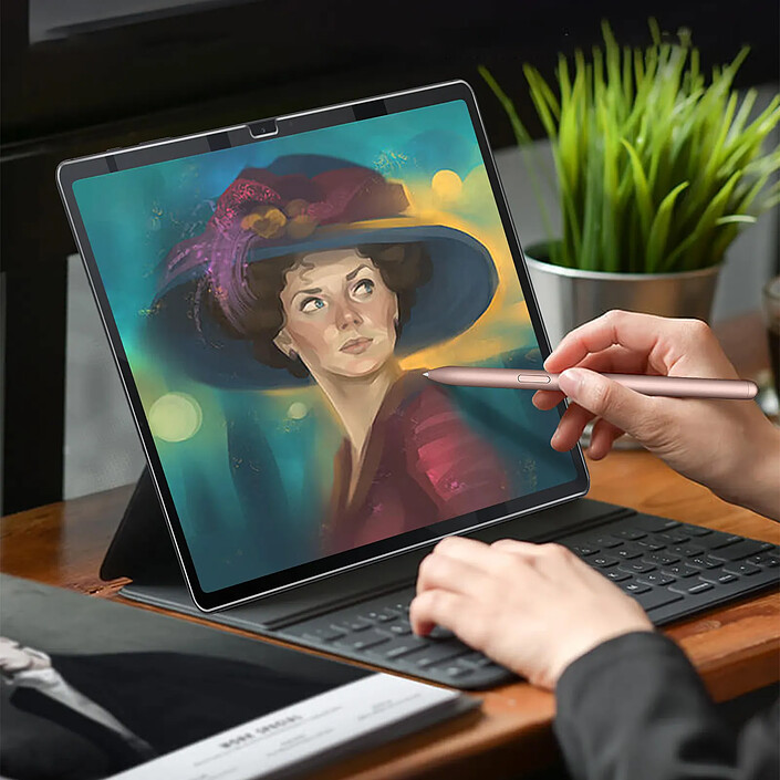 Avizar Film Samsung Galaxy Tab S7 Plus et Tab S9 Plus Flexible Rendu papier Transparent pas cher