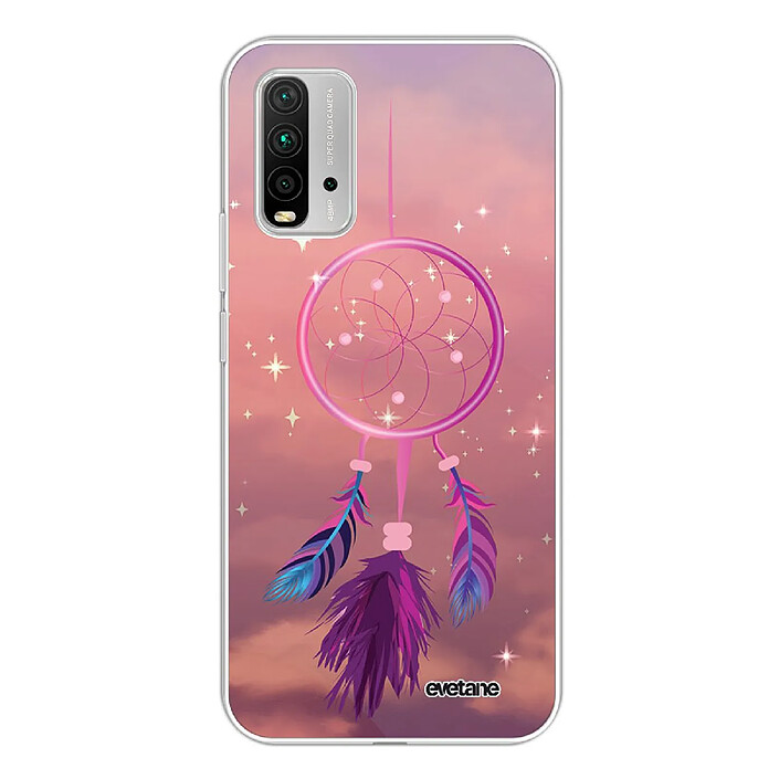 Evetane Coque Xiaomi Redmi 9T 360 intégrale transparente Motif Attrape rêve rose Tendance .
