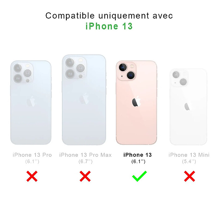 Avis Evetane Coque iPhone 13 Antichoc Silicone bords renforcés + 2 Vitres en verre trempé Protection écran