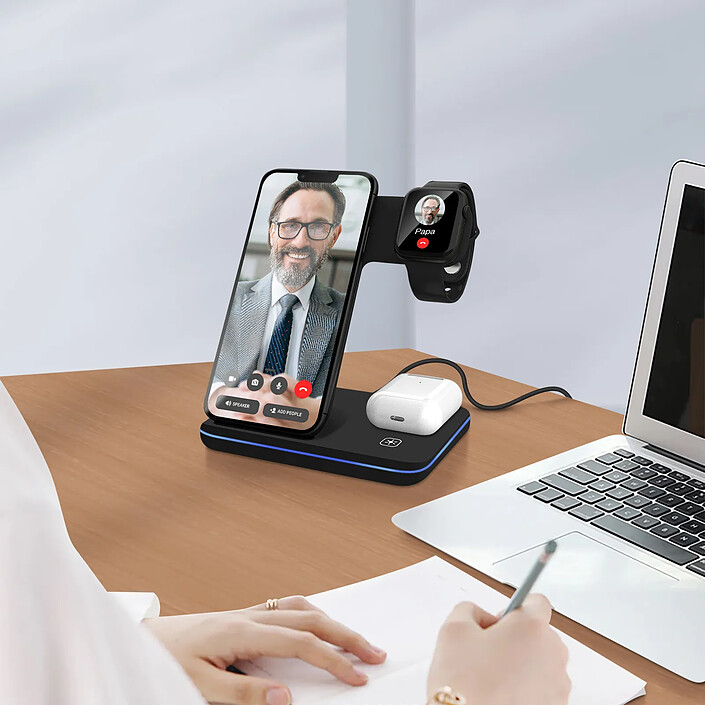 Avizar Dock de charge à induction pour iPhone, Apple Watch et AirPods Vertical pas cher