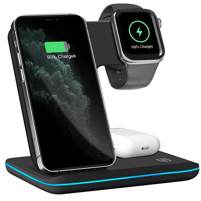 Avizar Dock de charge à induction pour iPhone, Apple Watch et AirPods Vertical
