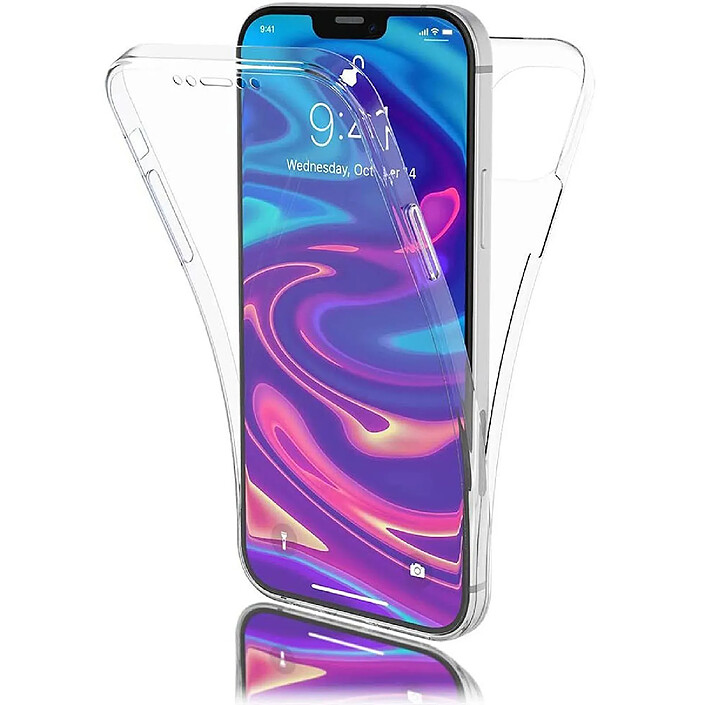 Evetane Coque iPhone 13 Pro 360° intégrale protection avant arrière silicone transparente Motif