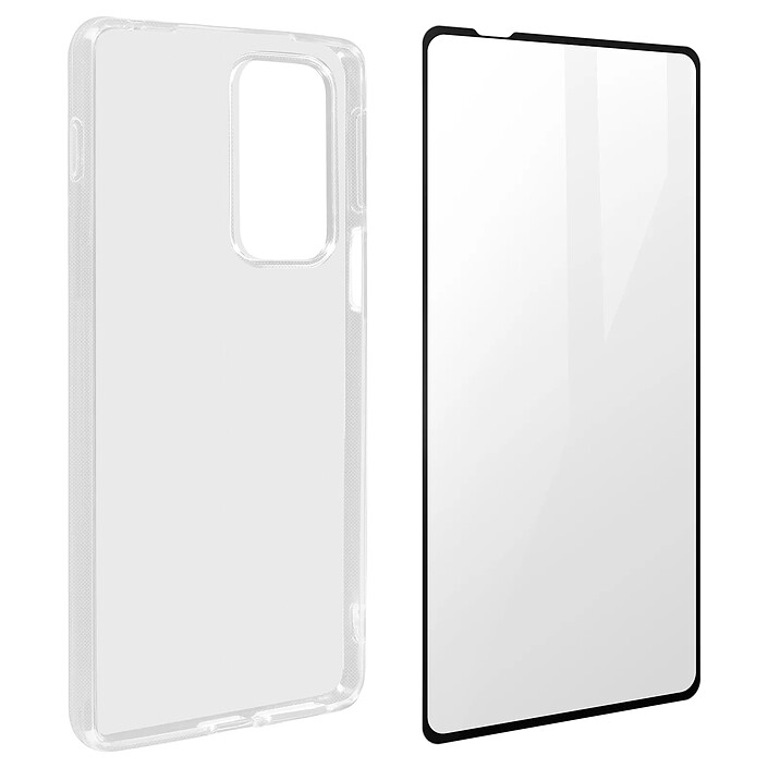Avizar Coque Motorola Edge 20 Pro Souple et Film Verre Trempé 9H