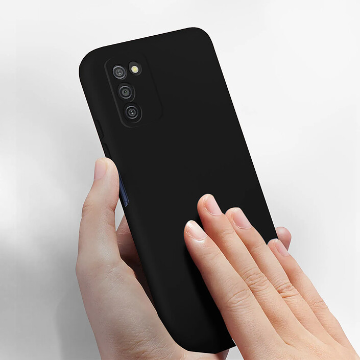 Acheter Avizar Coque pour Samsung Galaxy A03s Silicone Semi-rigide Finition Soft-touch Fine Noir
