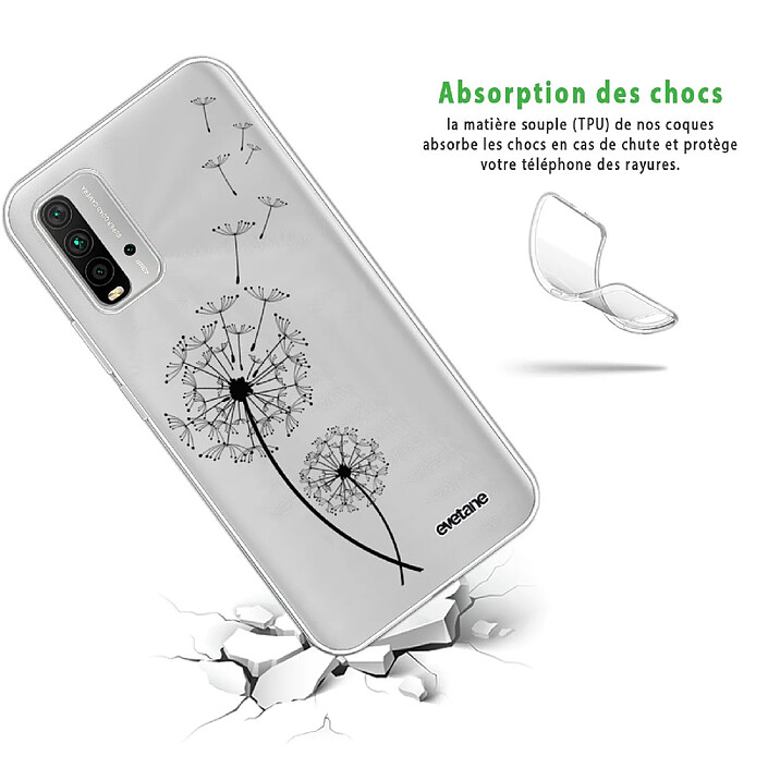 Avis Evetane Coque Xiaomi Redmi 9T 360 intégrale transparente Motif Pissenlit Tendance .