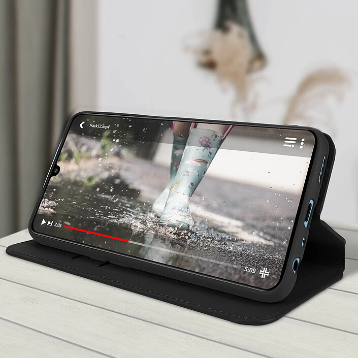Acheter Avizar Étui Oppo A16 et Oppo A16s Clapet Portefeuille Fonction Support Vidéo Bleu Nuit