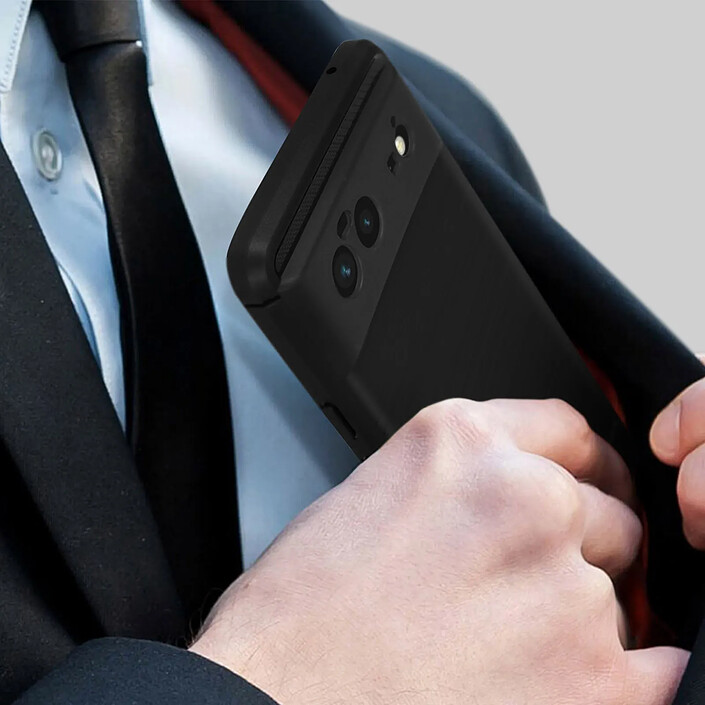 Avizar Coque pour Google Pixel 6 Souple Coins Renforcés Carbone Effet Brossé pas cher