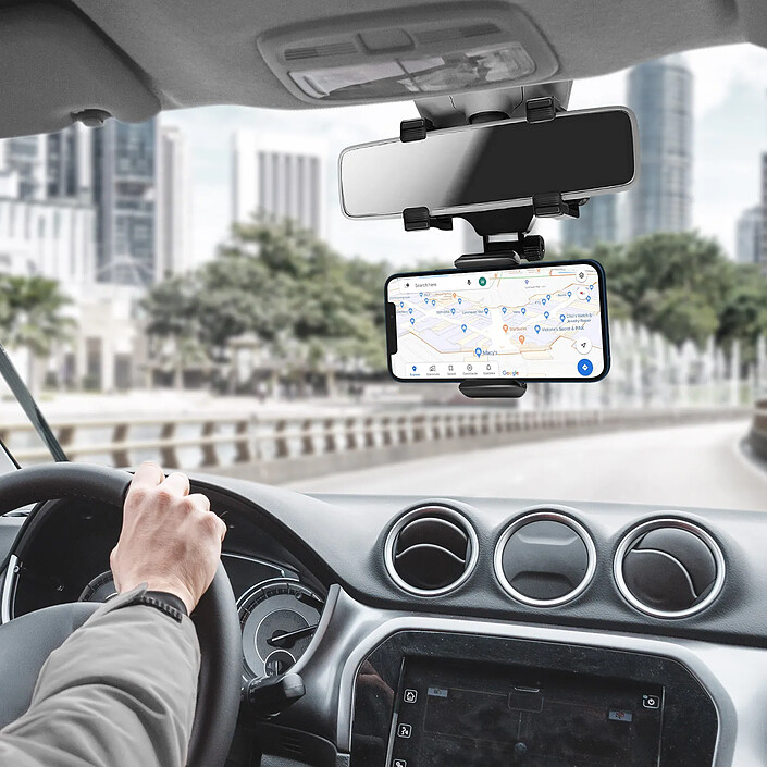 Avis Avizar Support Voiture Smartphone Fixation sur Rétroviseur Rotatif à 360°