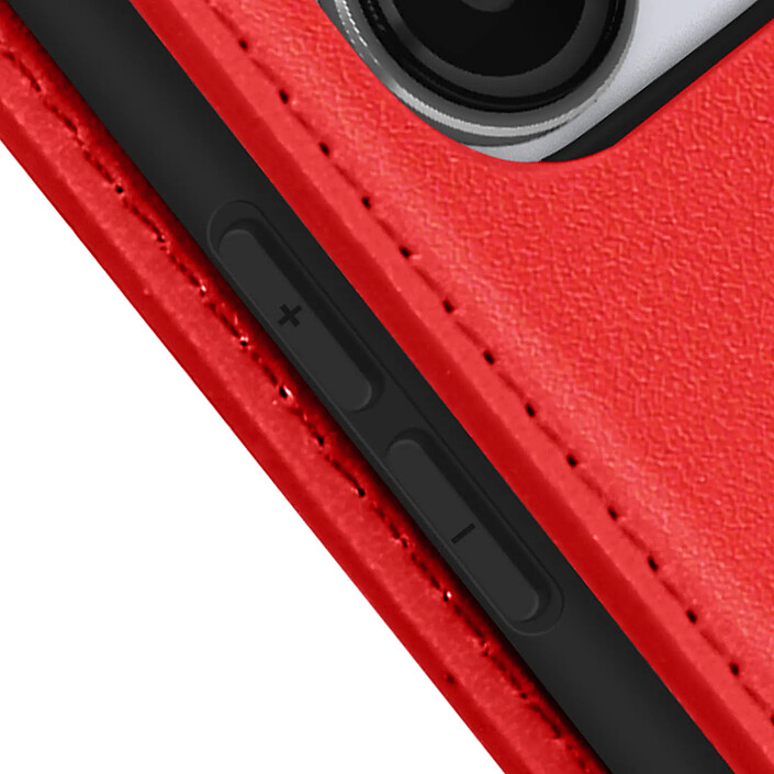 Acheter Avizar Étui pour Samsung Galaxy A03s Porte-carte Support Vidéo Clapet Magnétique Rouge