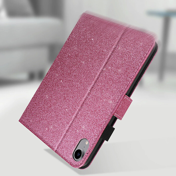 Avizar Étui pour iPad Mini 6 2021 et Mini 7 2024 à Paillettes Glitter Rose pas cher