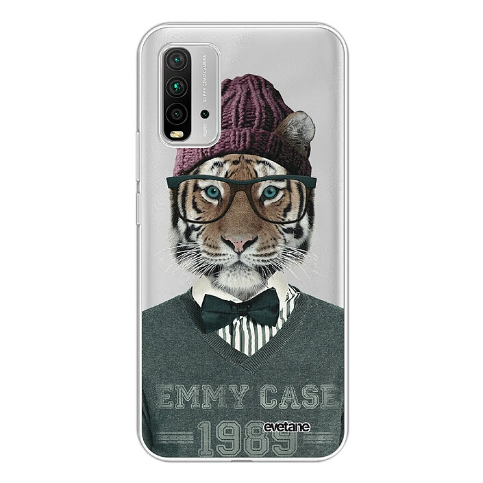 Evetane Coque Xiaomi Redmi 9T 360 intégrale transparente Motif Tigre Fashion Tendance .