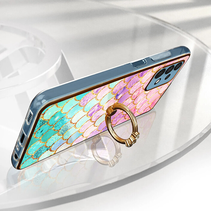Avis Avizar Coque pour Samsung Galaxy A32 5G Hybride Bague Maintien Motif Écaille