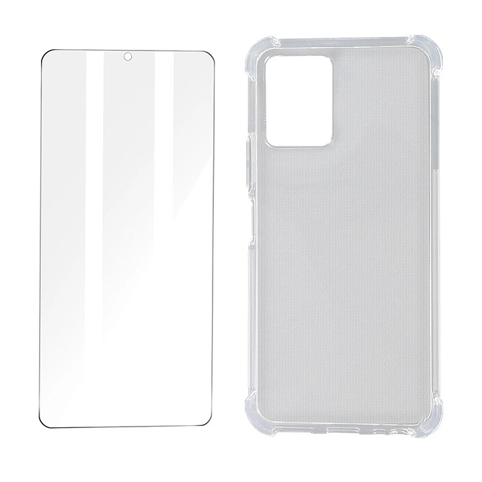 Avizar Pack Protection Vivo Y21, Y21s et Y33s Coque Souple et Verre Trempé