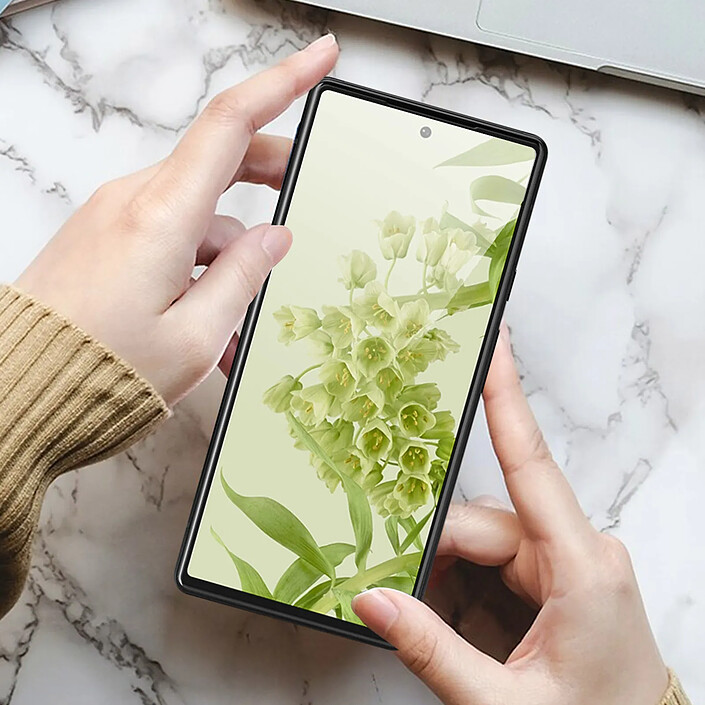 Avizar Verre Trempé pour Google Pixel 6 Dureté 9H Anti-traces Biseauté Transparent pas cher
