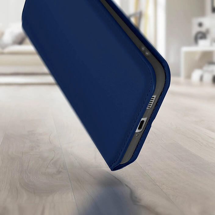 Avizar Étui Samsung Galaxy S22 Clapet Portefeuille Fonction Support Vidéo Bleu pas cher