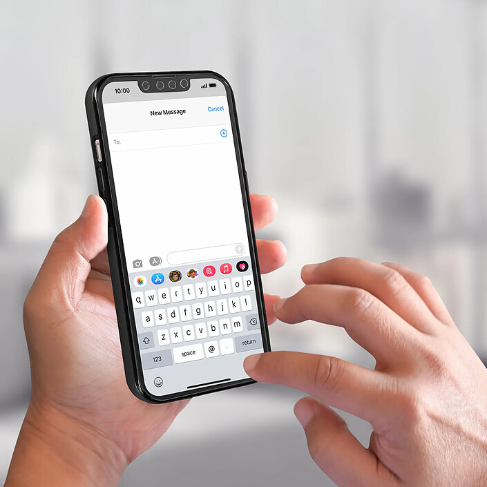 Acheter Avizar Coque iPhone 13 Mini Arrière Rigide et Avant Souple Noir