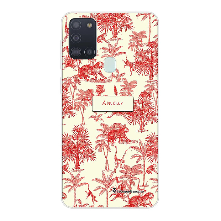 LaCoqueFrançaise Coque Samsung Galaxy A21S 360 intégrale transparente Motif Botanic Amour Tendance .