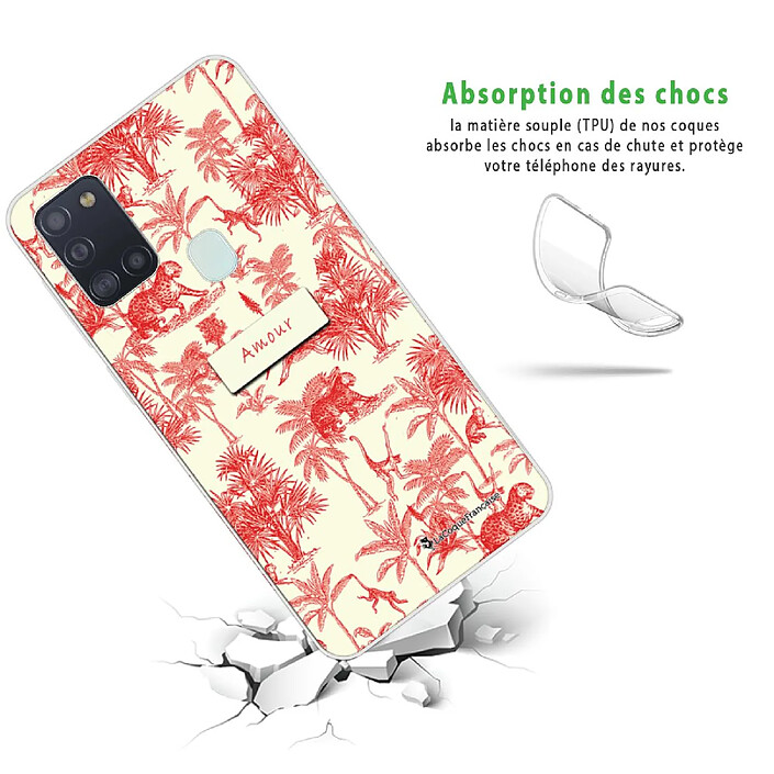 Avis LaCoqueFrançaise Coque Samsung Galaxy A21S 360 intégrale transparente Motif Botanic Amour Tendance .