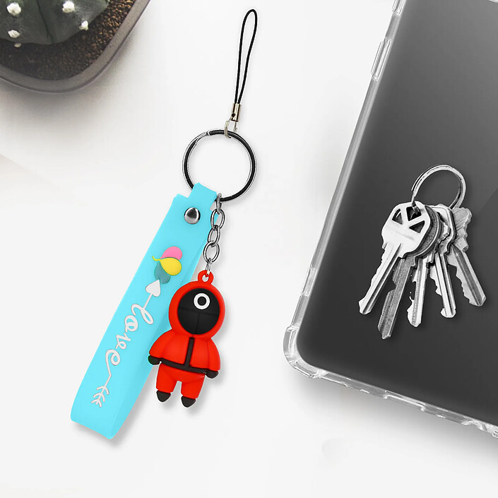 Avizar Porte-clé Dragonne Figurine Série Coréenne Squid Game Bracelet SoupleClair pas cher