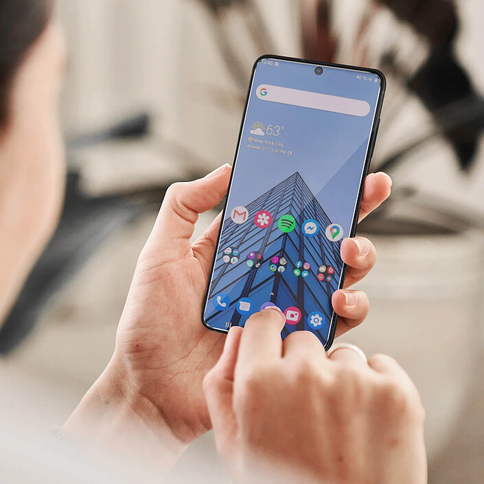 Avizar Protection d'Écran pour Galaxy S22 Plus en Verre Trempé 9H avec Bord Biseauté Transparent pas cher