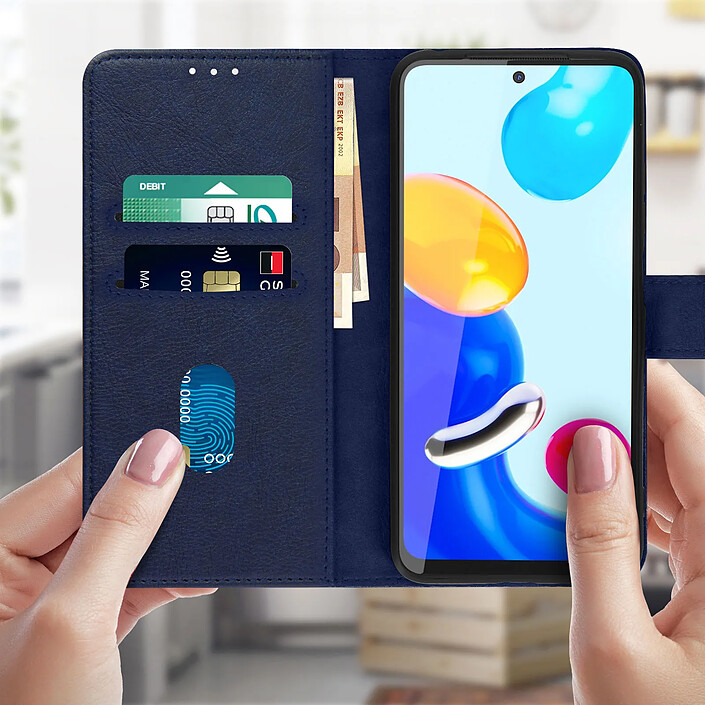 Avis Avizar Étui pour Redmi Note 11S Série Chesterfield avec Fonction Support