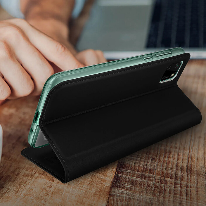 Dux Ducis Housse Huawei Y5p Étui Porte-carte Fonction Support Vidéo Dux Ducis Noir pas cher
