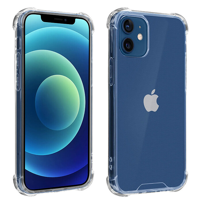 Jaym Coque pour iPhone 12 / 12 Pro Souple Bumper Anti-chutes 2m Easy Impact  Transparent