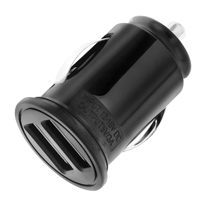 Avizar Chargeur Voiture Allume Cigare Smartphone et Tablette 2 Ports USB 3A