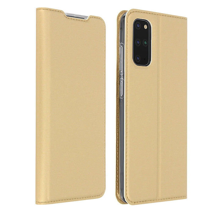 Dux Ducis Étui pour Samsung Galaxy S20 Plus Satiné Porte-carte Support Vidéo Dorée
