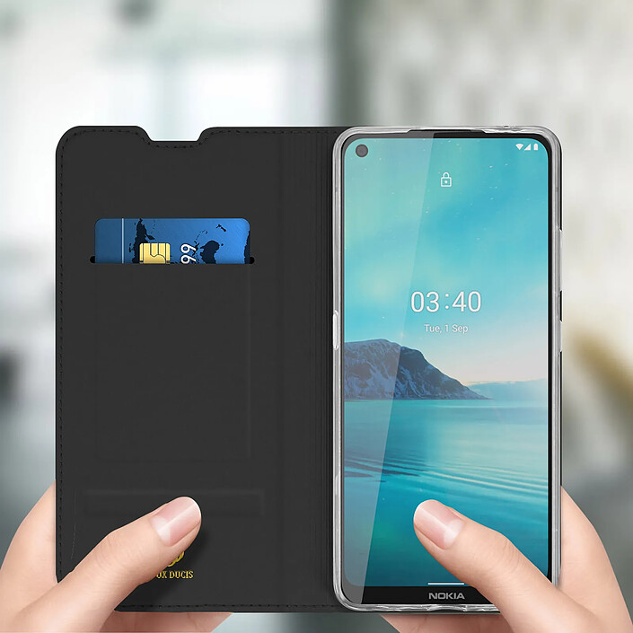 Acheter Dux Ducis Housse Nokia 3.4 Porte-carte Fonction Support Dux Ducis Noir