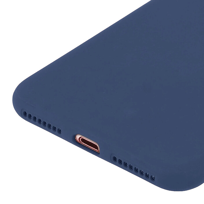 Forcell Forcell Coque iPhone 7 Plus/iPhone 8 Plus Coque Soft Touch Silicone - Bleu nuit pas cher