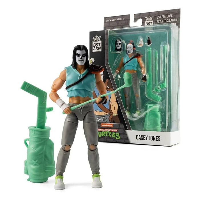 Les Tortues Ninja - Figurine BST AXN Casey Jones Skull Face 13 cm pas cher