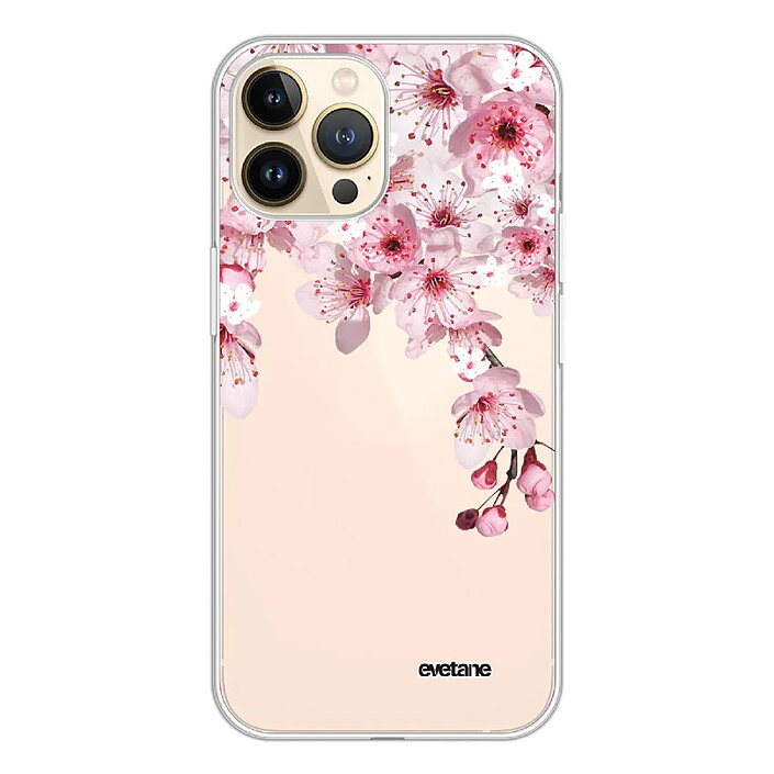 Evetane Coque iPhone 13 Pro 360 intégrale transparente Motif Cerisier Tendance .