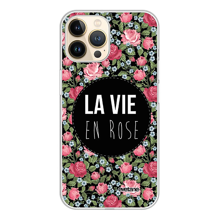 Evetane Coque iPhone 13 Pro 360 intégrale transparente Motif La Vie en Rose Tendance .