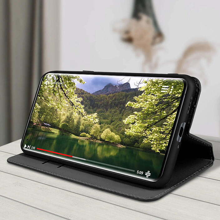 Acheter Avizar Housse pour Oppo Find X5 Pro Portefeuille Fonction Support Vidéo Noir